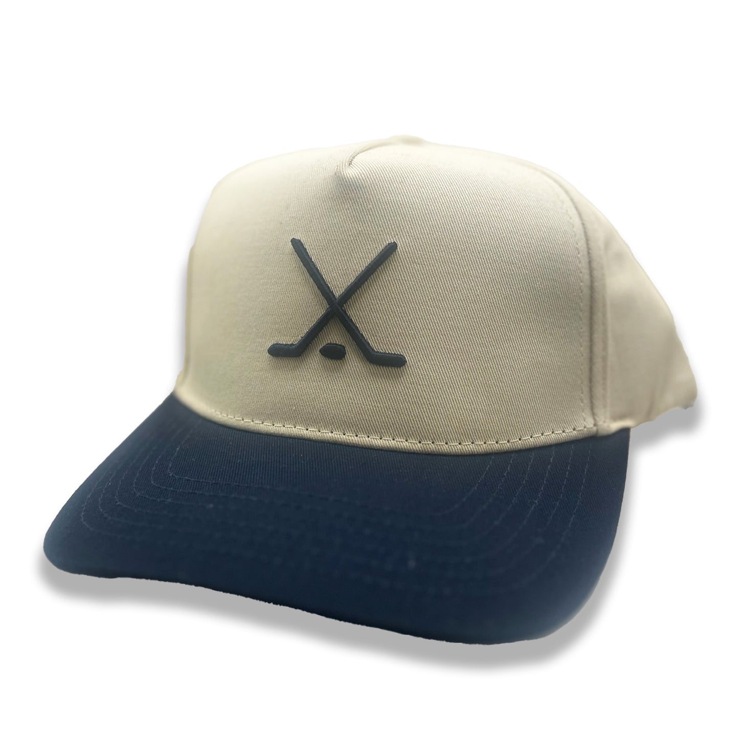 The Simple Hockey Crossed Sticks Hat