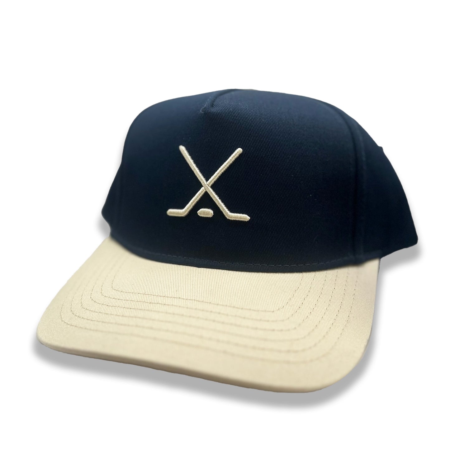 The Simple Hockey Crossed Sticks Hat