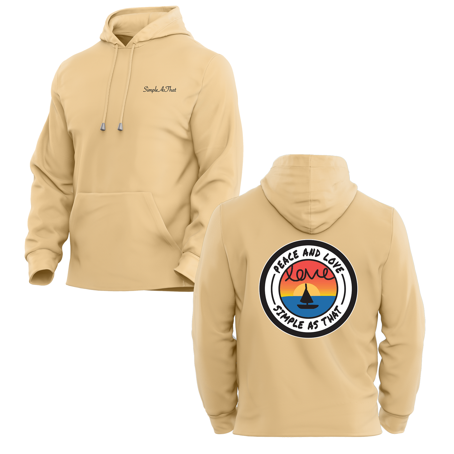 The Peace and Love Sweatshirt - Simple As That