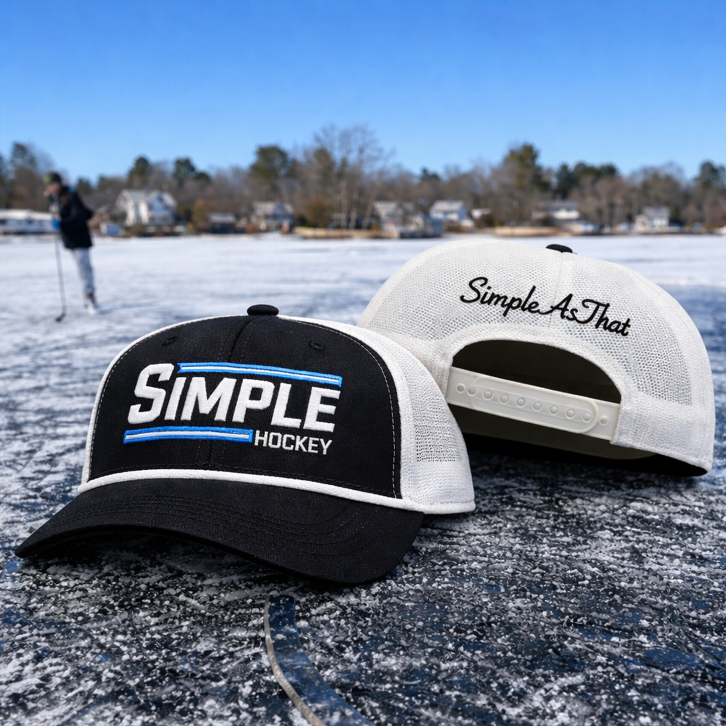Simple Hockey Mesh Back Hat - Simple As That