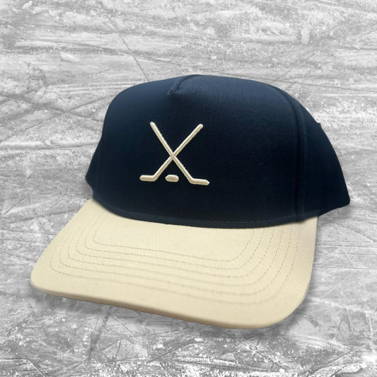 The Simple Hockey Crossed Sticks Hat