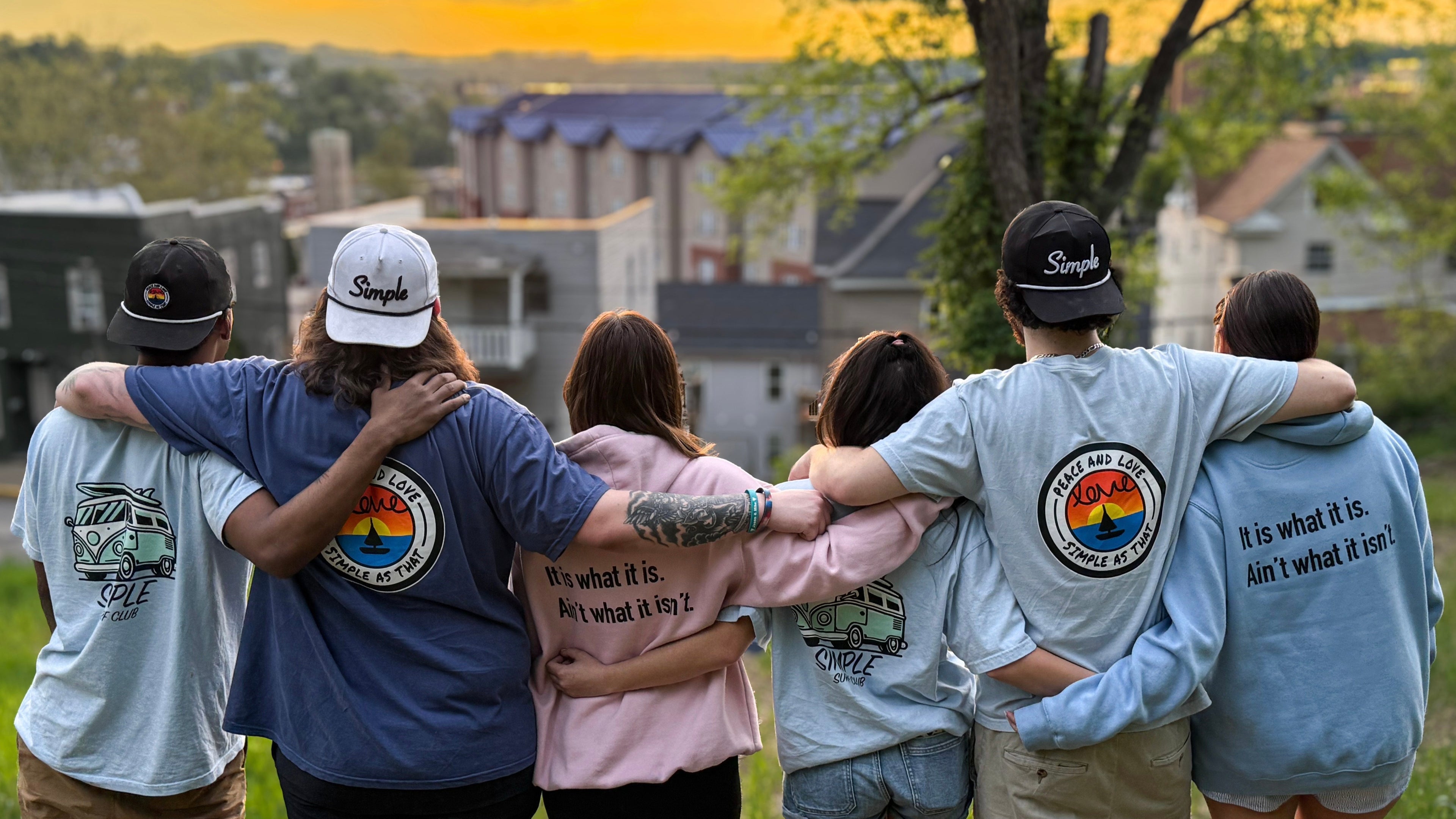 Simple As That T-shirts, Simple As That Sweatshirts, Simple As That, Peace and Love, it is what it is ain't what it isn't, simple surf club